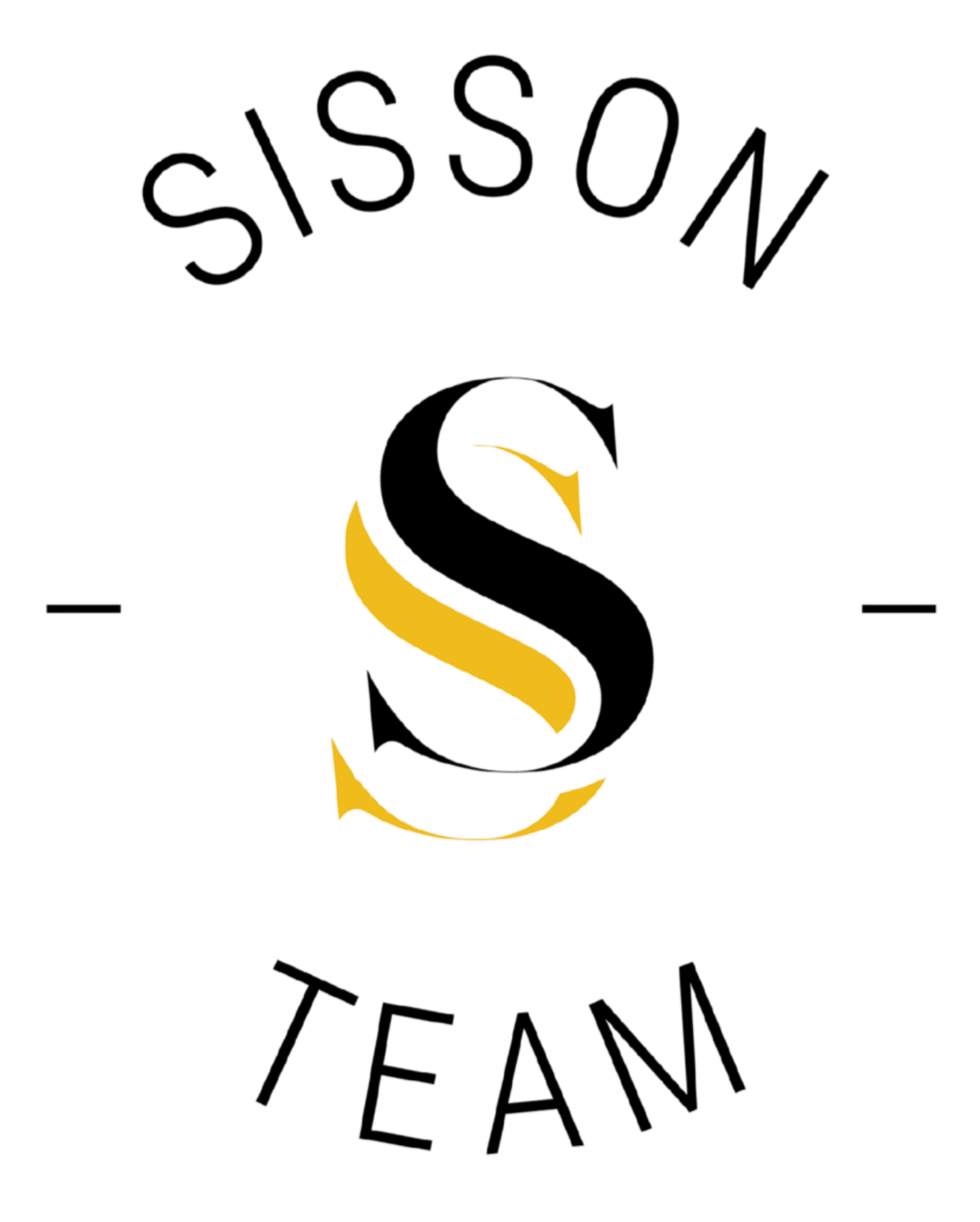 Logo featuring a stylized gold and black 'S' with 'Sisson Team' text.